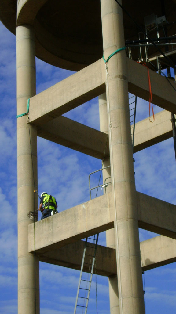 Concrete patch repairs - water reservoir | TAG Diving