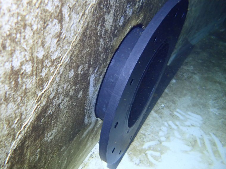 Water quality improving products: Steel wall flange fitting | TAG Diving