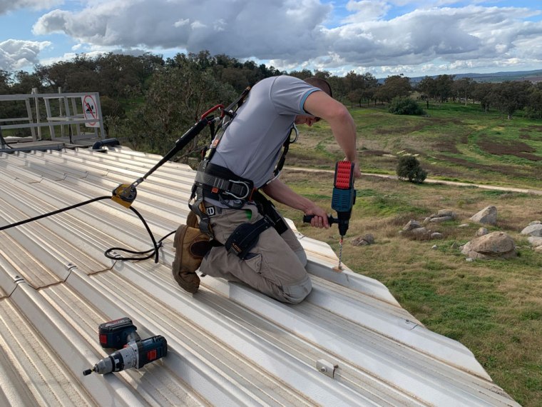 Drill160mm hole into top of concrete wall - water reservoir | TAG Diving